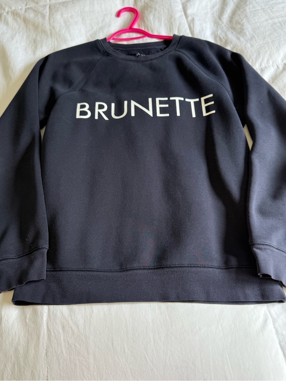 Brunette The Label Navy Logo Pullover